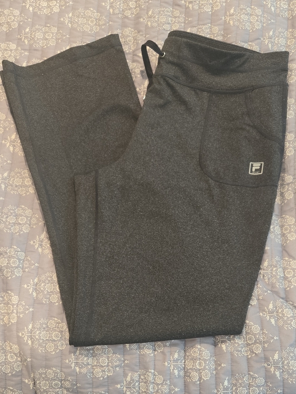 Fila Women's Charcoal Gray Track Joggers
